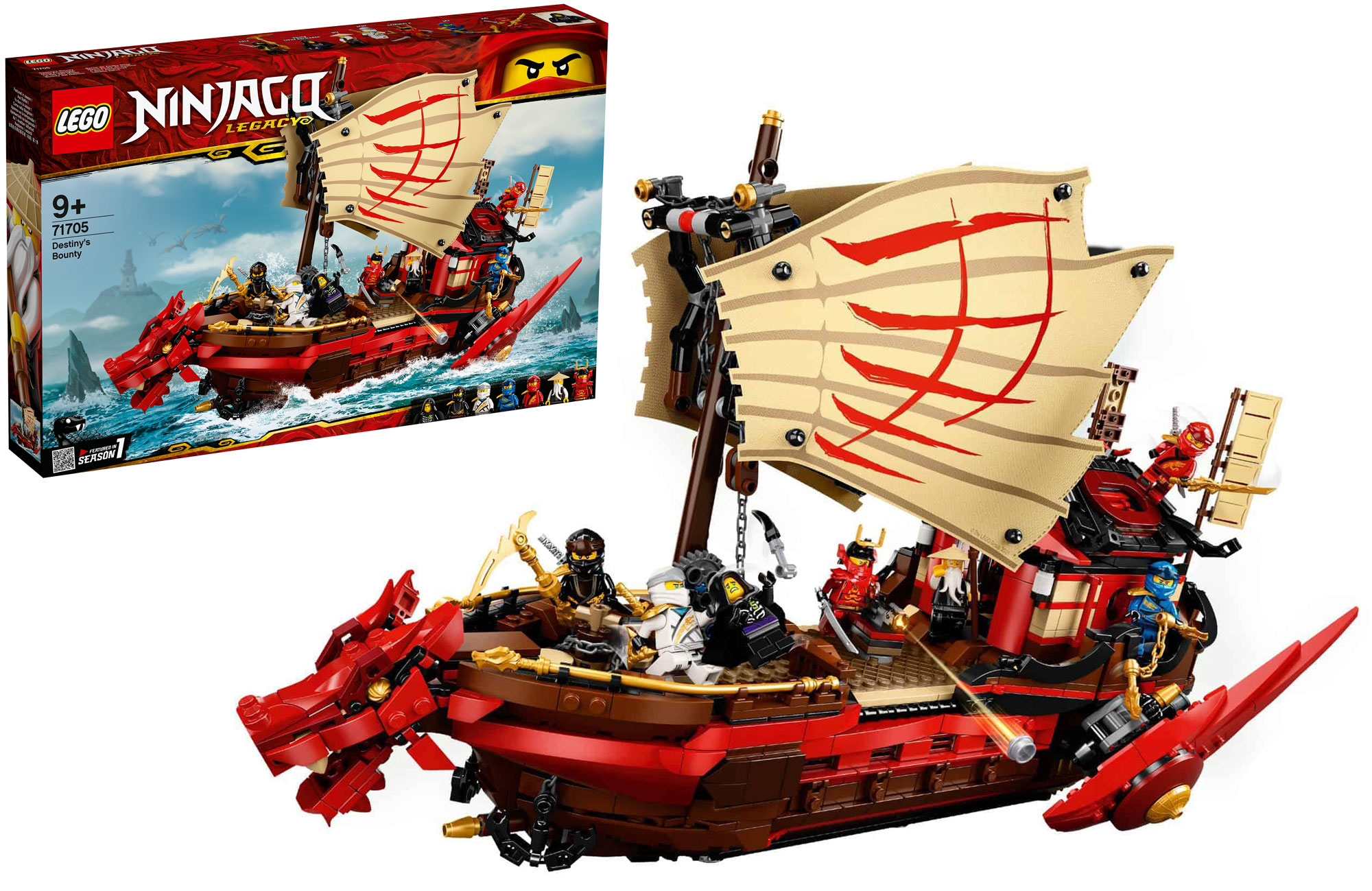 Конструктор LEGO Ninjago 71705 Летающий корабль Мастера Ву купить в  Краснодаре в интернет-магазине LEMI KIDS