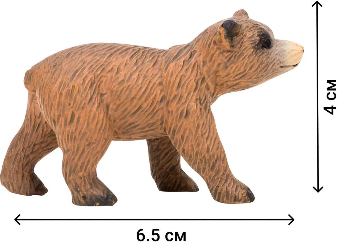 Набор фигурок животных Masai Mara серии Мир диких животных Семья медведей,  4 предмета, коричневые купить в Краснодаре в интернет-магазине LEMI KIDS