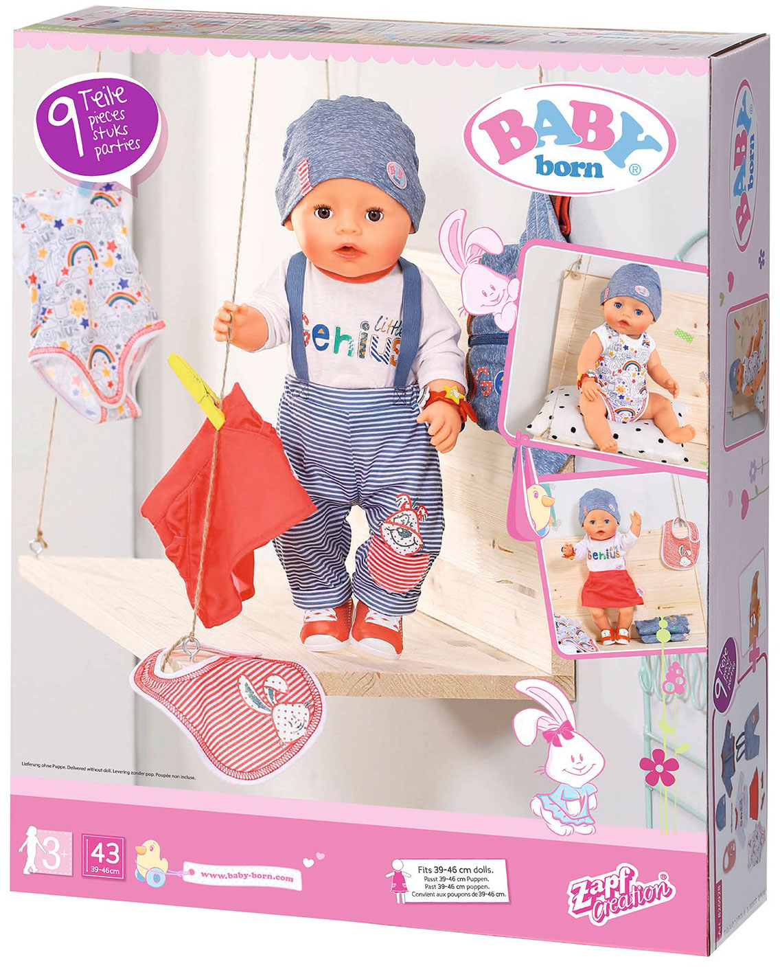 Одежда для кукол BABY born «Стильная для мальчика», МИКС