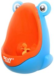 Писсуар для мальчиков Roxy Kids Лягушка с прицелом голубой/апельсиновый