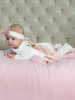 Комплект на выписку Luxury Baby Принцесса, комбинезон и платье Розы 68