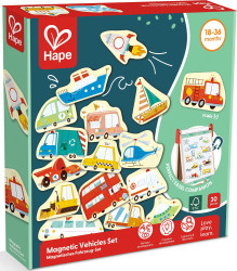 Hape Игровой набор магнитных фигурок, серия Транспорт